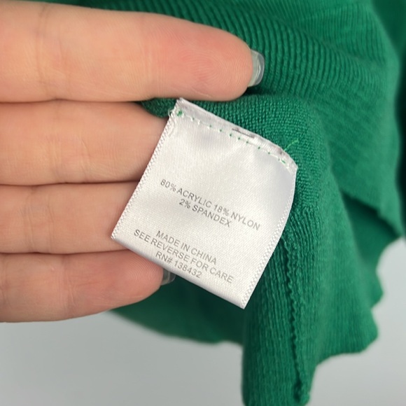 ModCloth green XL lightweight turtleneck sweater - Picture 3 of 7